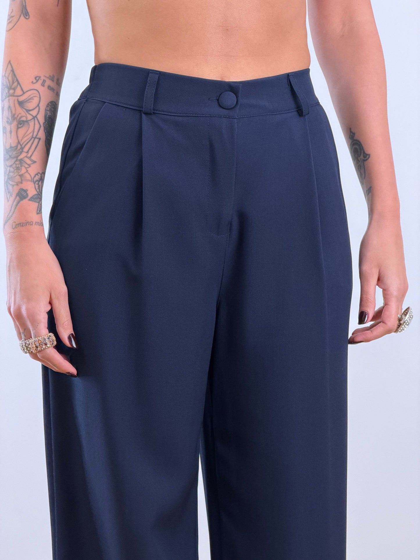 Traje corsé azul