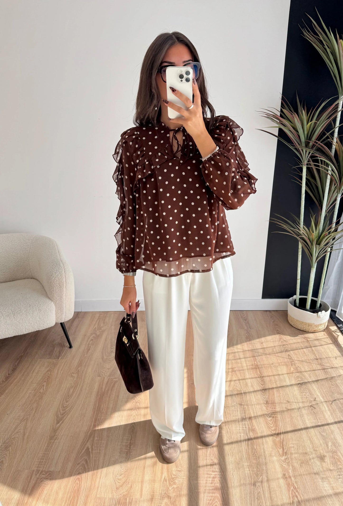 Blusa de lunares