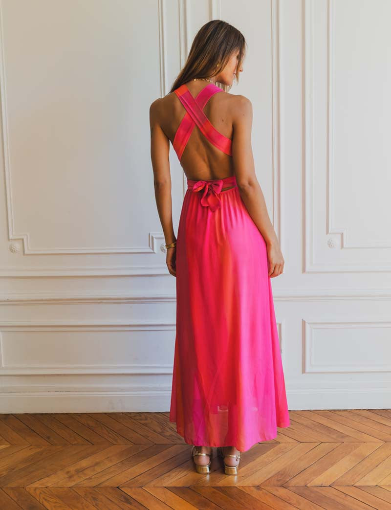 Vestido fucsia Diara