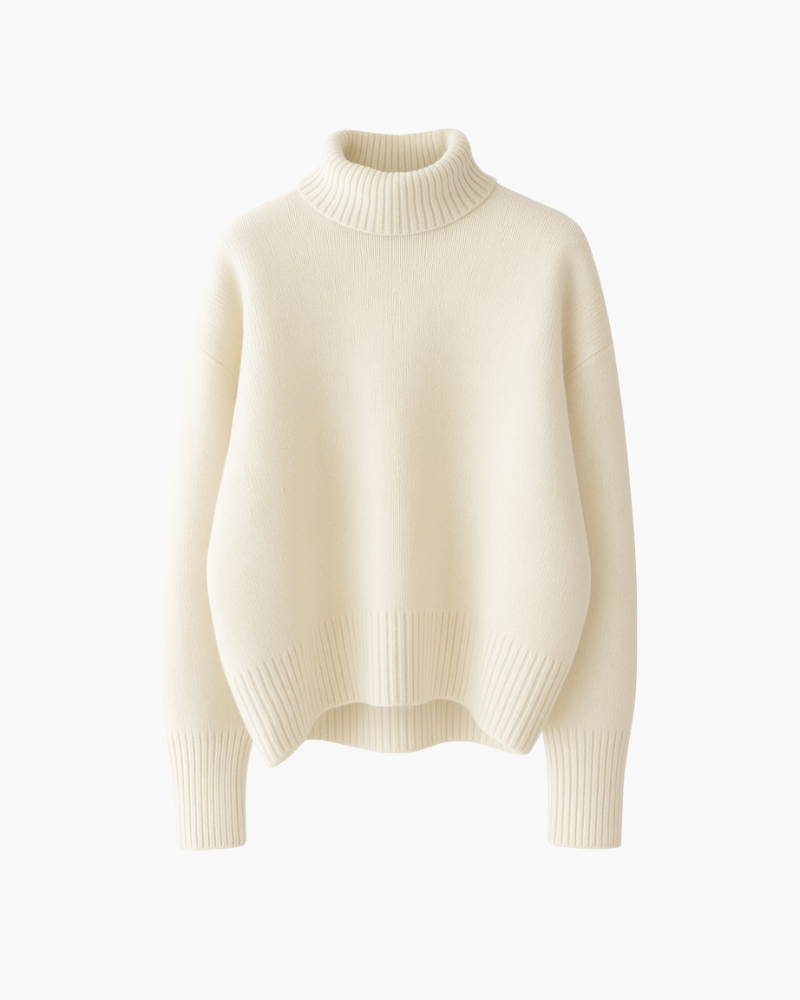 Jersey suave de cuello alto