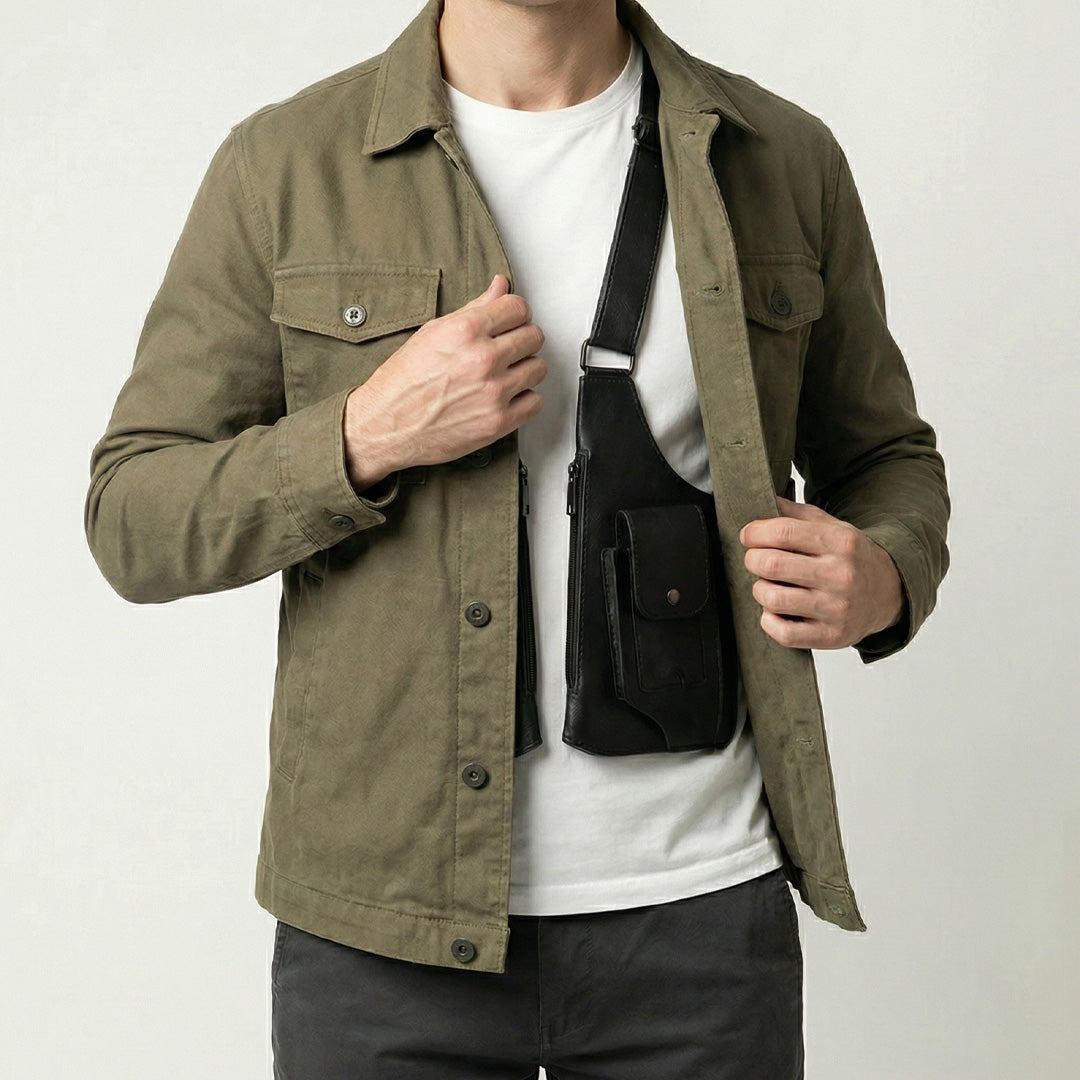 Heritage - Bolso bandolera clásico para hombre