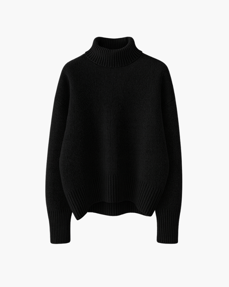 Jersey suave de cuello alto