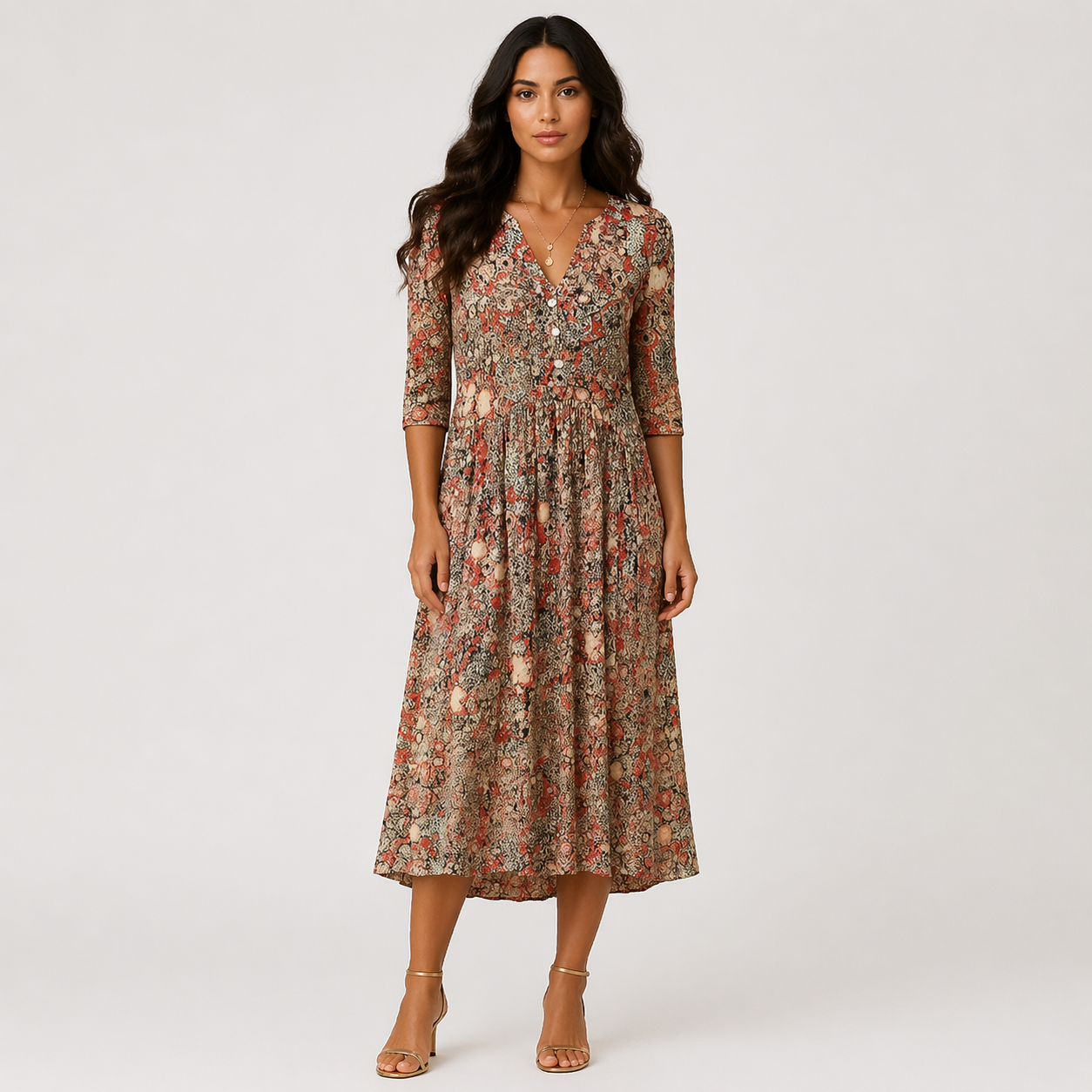 OLIVIA | VESTIDO ELEGANTE CON ESCOTE EN V