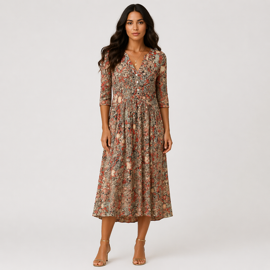 OLIVIA | VESTIDO ELEGANTE CON ESCOTE EN V