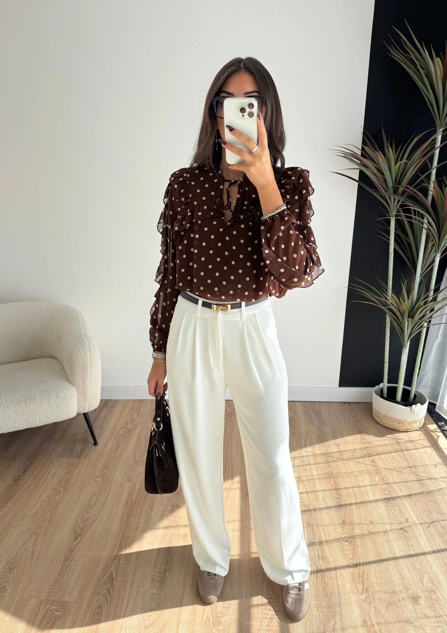 Blusa de lunares