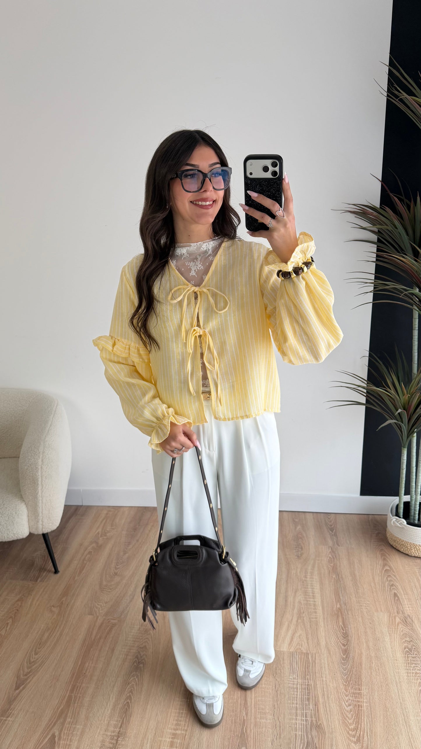Blusa rayas amarillas
