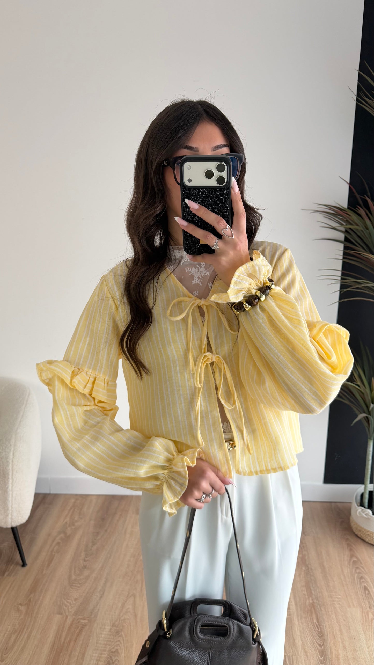 Blusa rayas amarillas