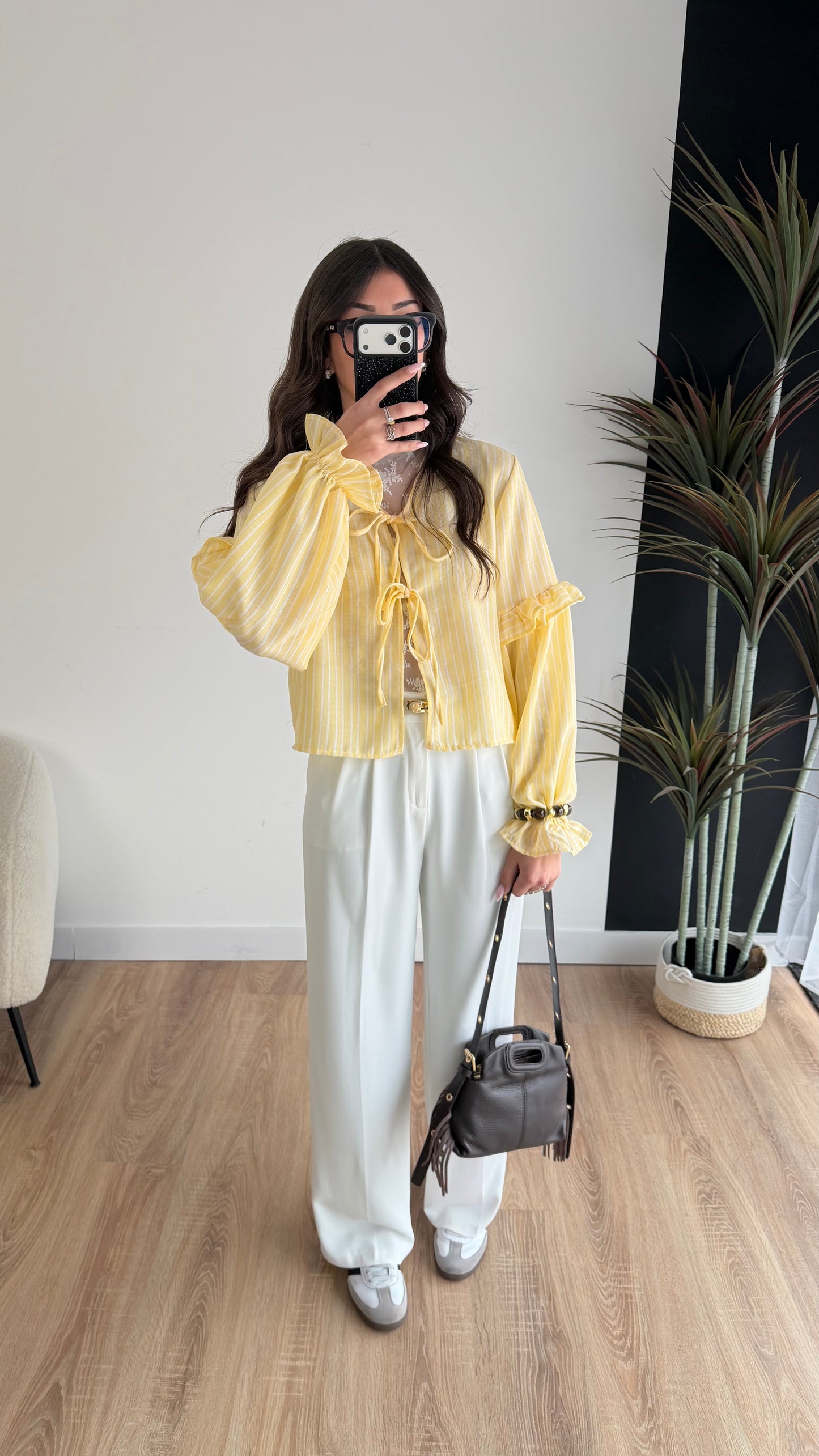 Blusa rayas amarillas