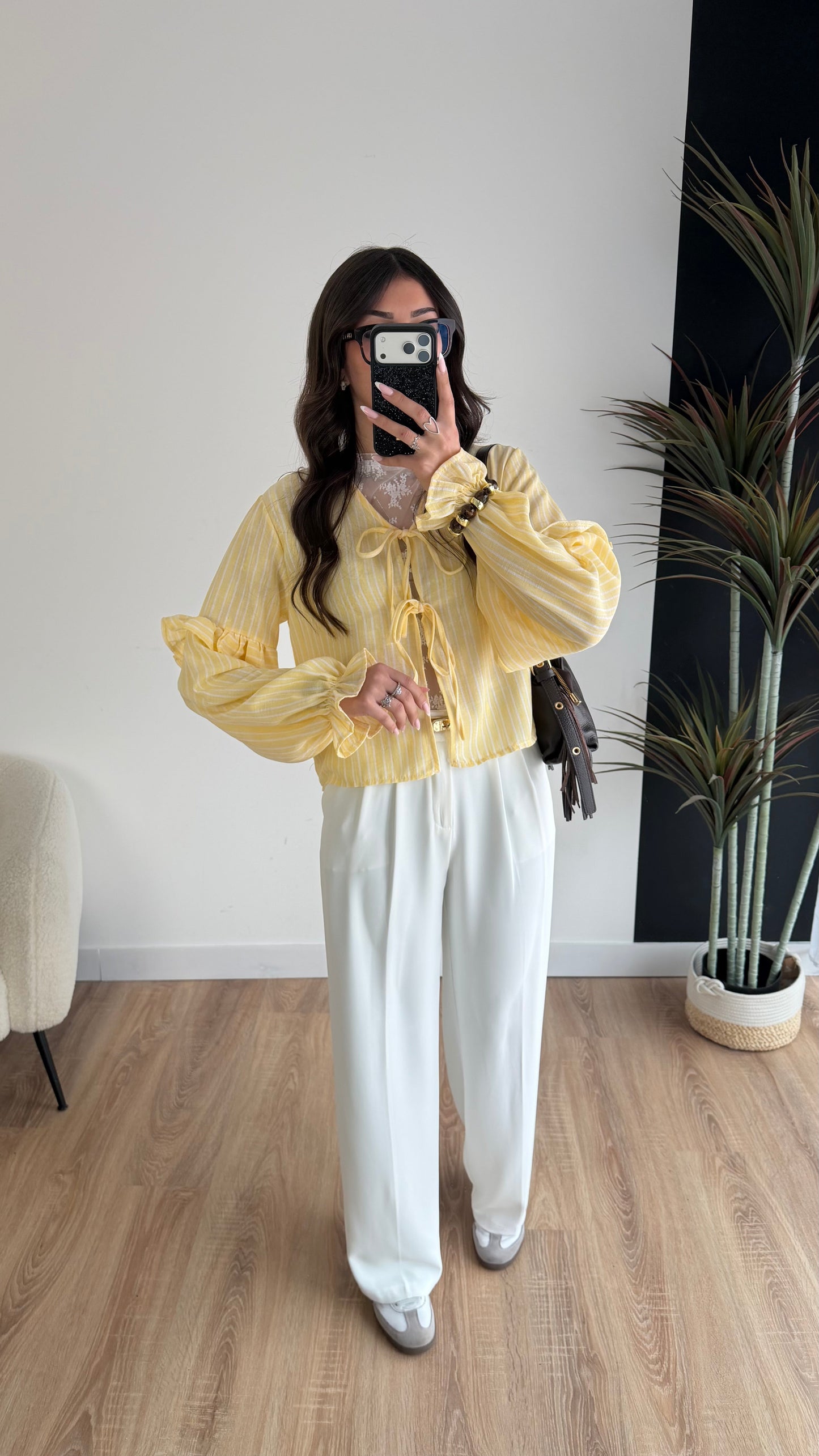 Blusa rayas amarillas