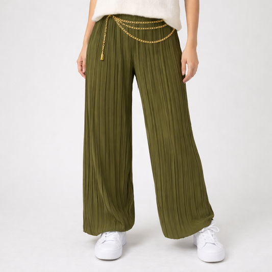 Pantalón plisado Léa