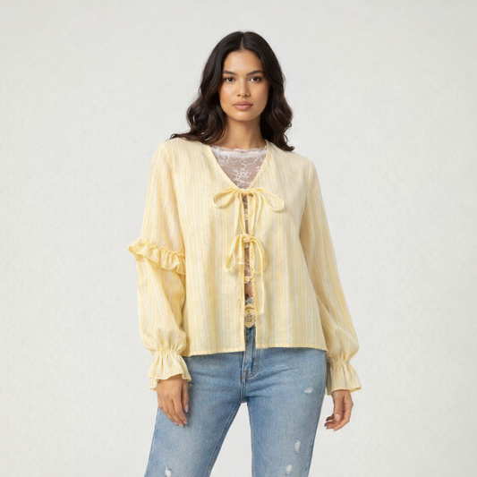 Blusa rayas amarillas