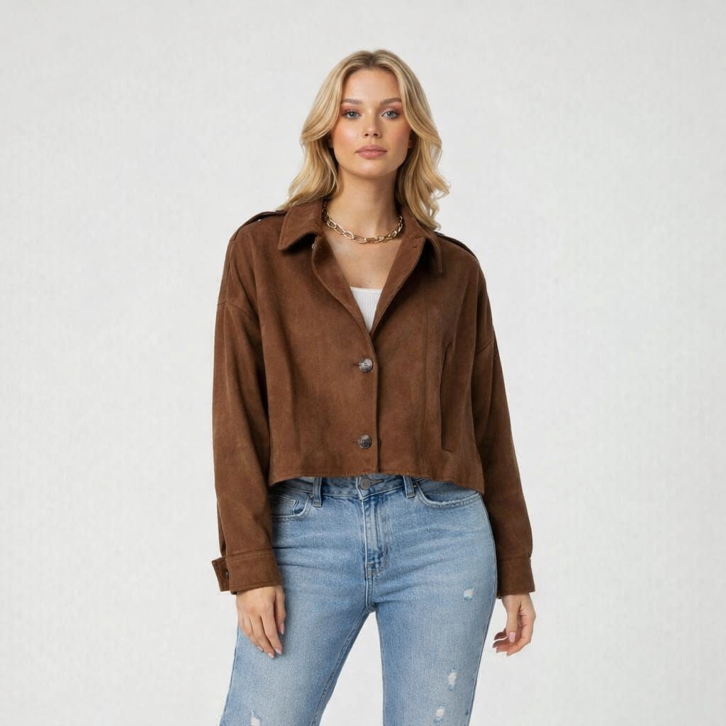 Chaqueta Olivia de ante