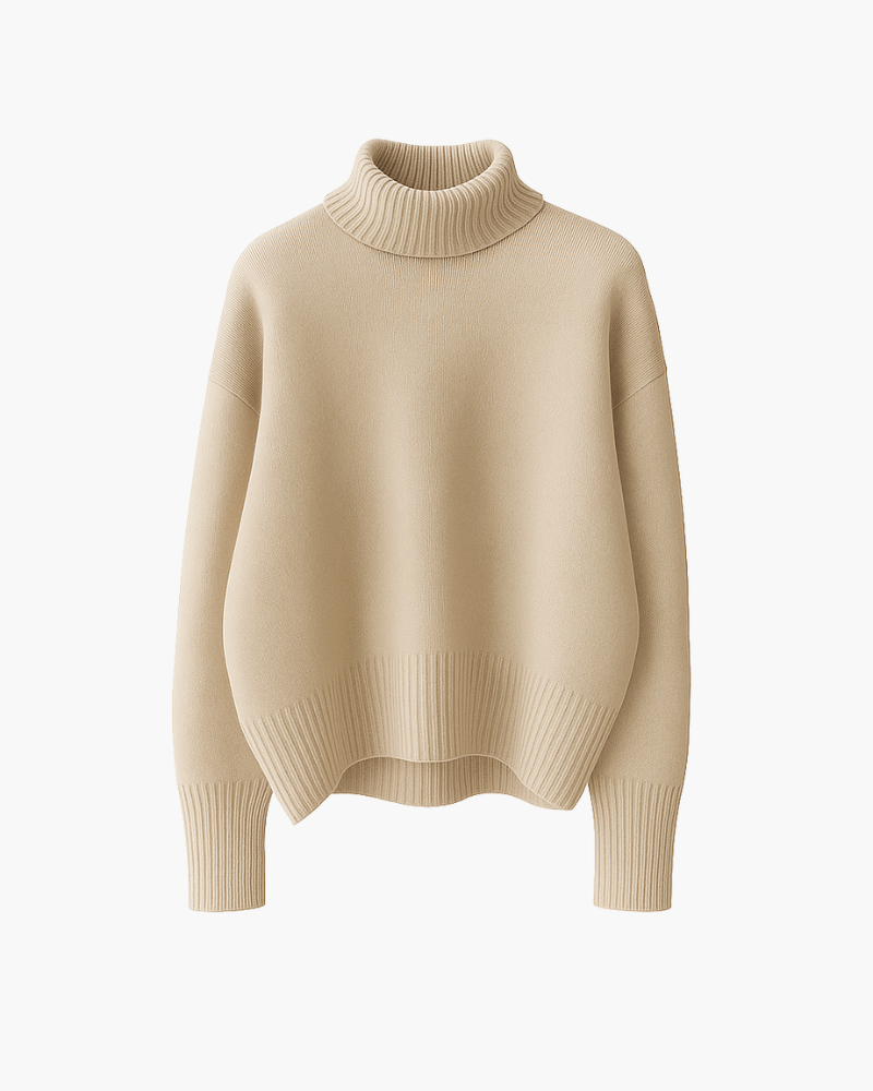 Jersey suave de cuello alto
