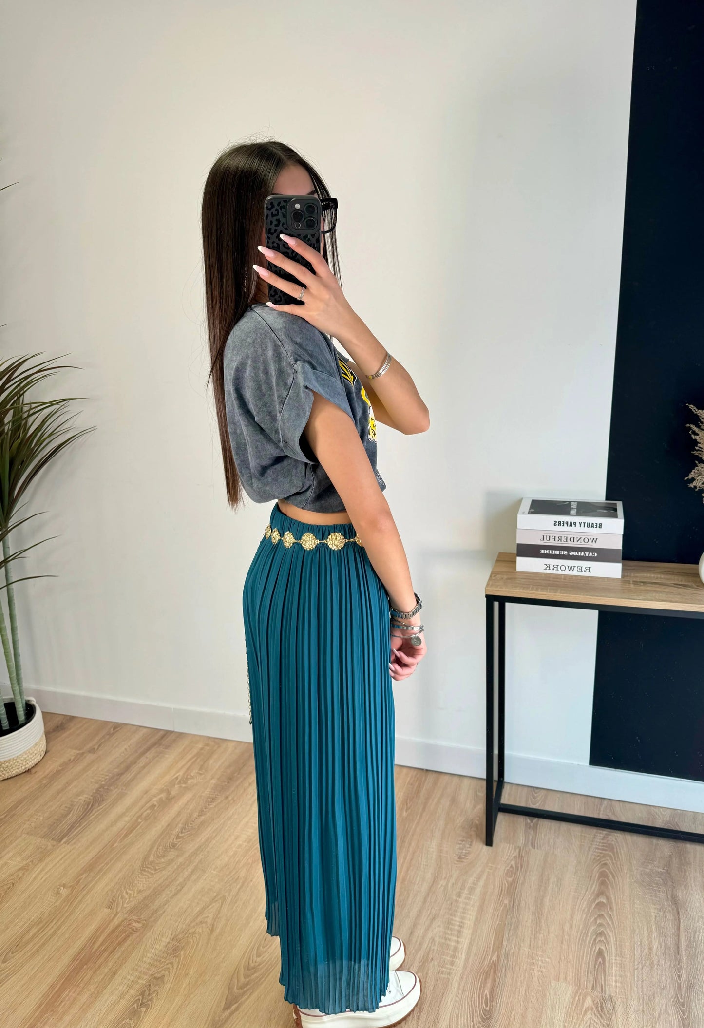 Pantalón plisado Léa