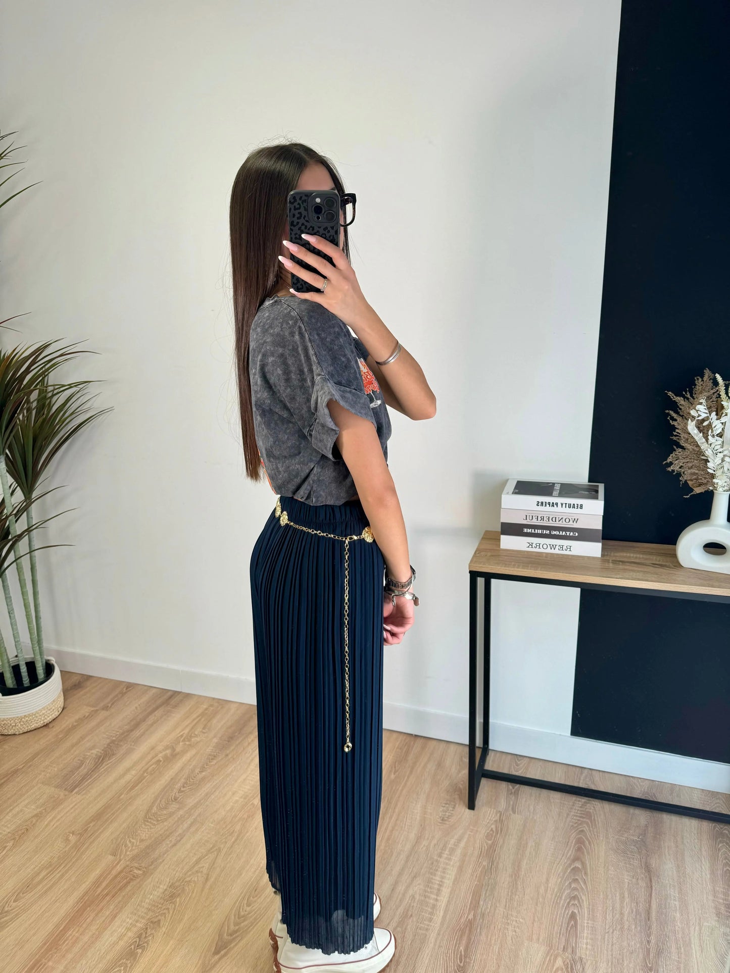 Pantalón plisado Léa