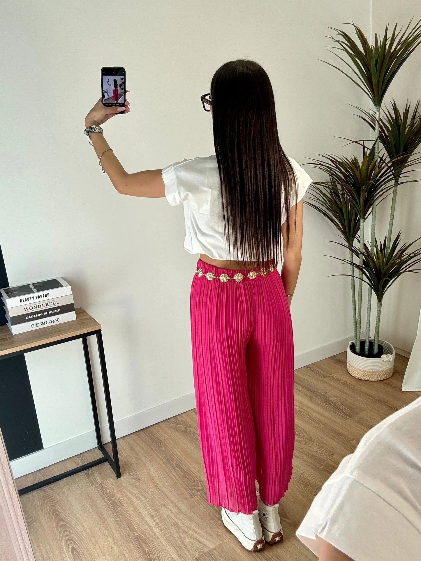 Pantalón plisado Léa