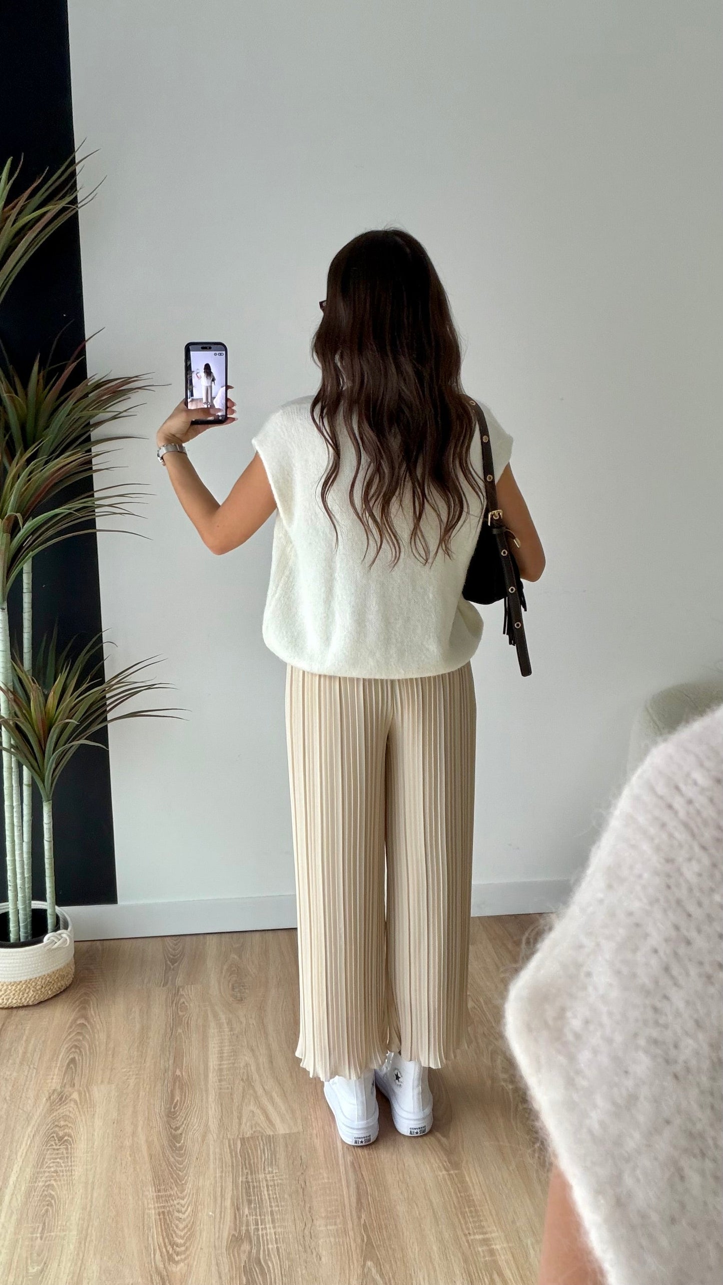 Pantalón plisado Léa