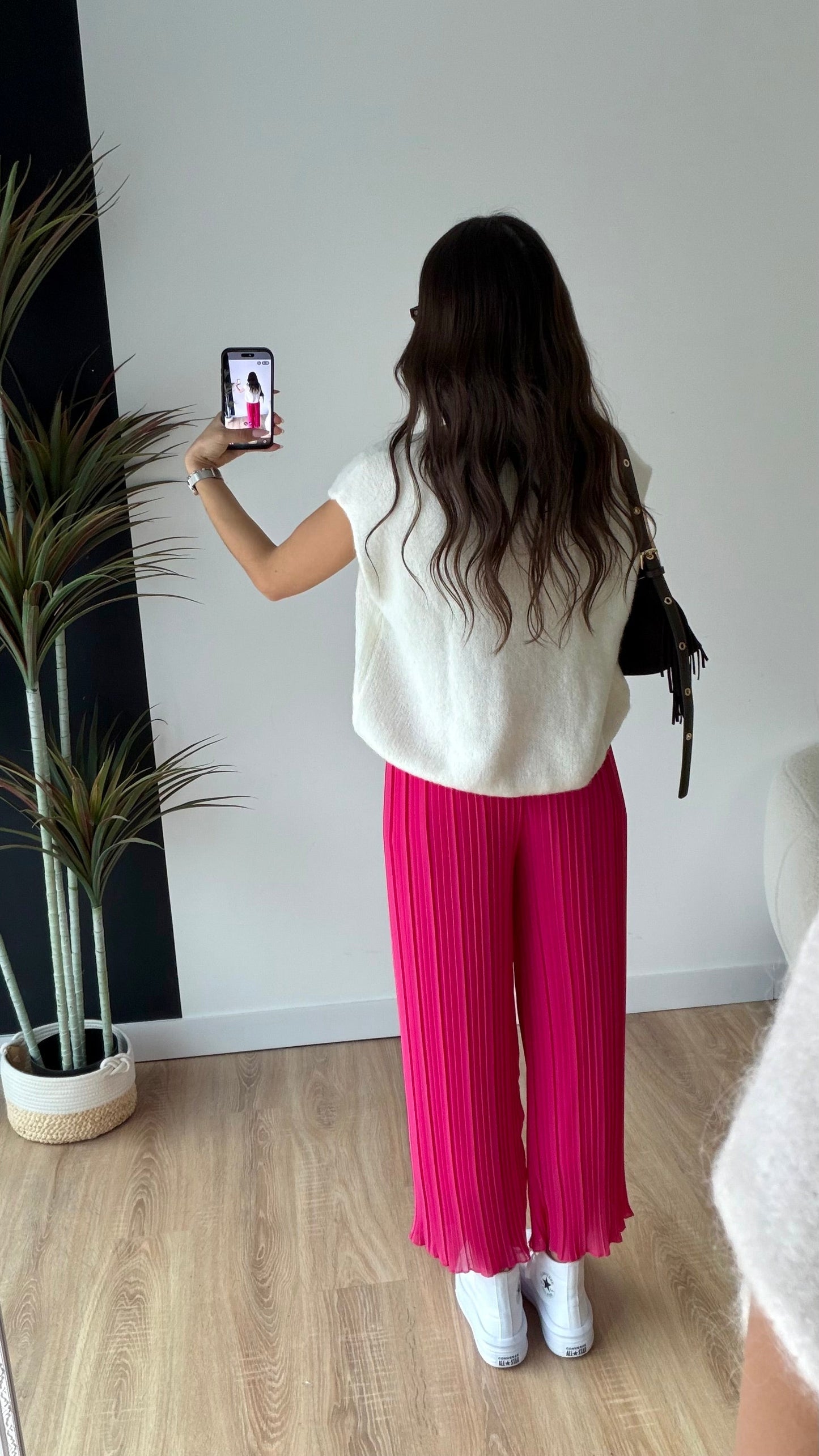 Pantalón plisado Léa