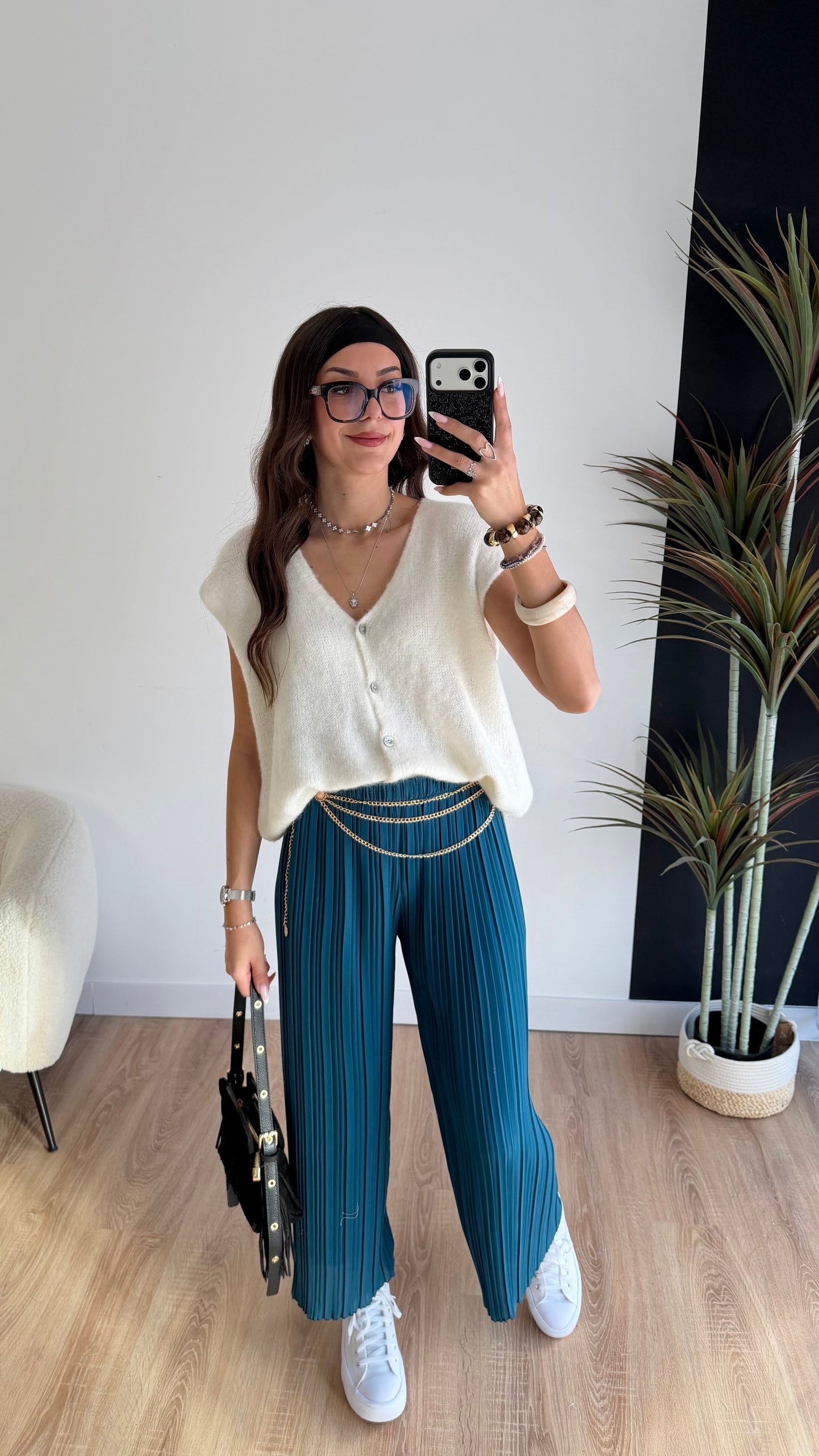 Pantalón plisado Léa