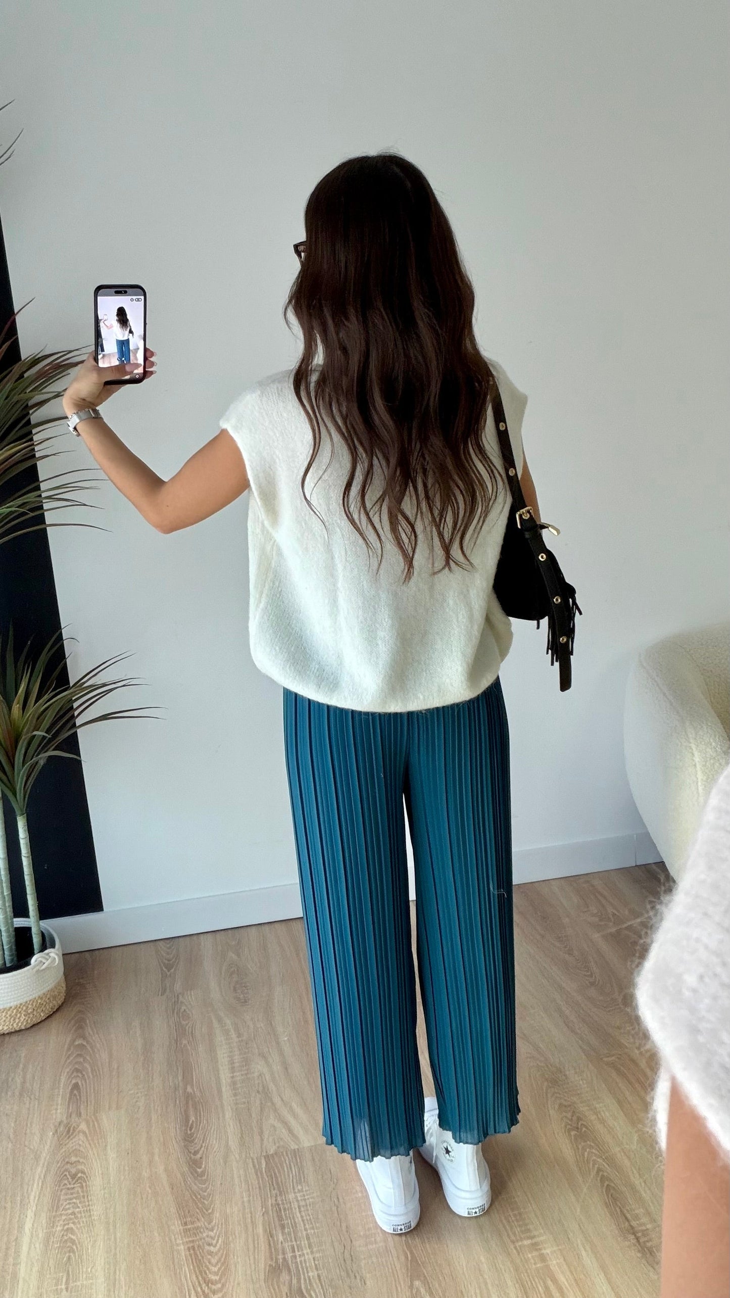 Pantalón plisado Léa