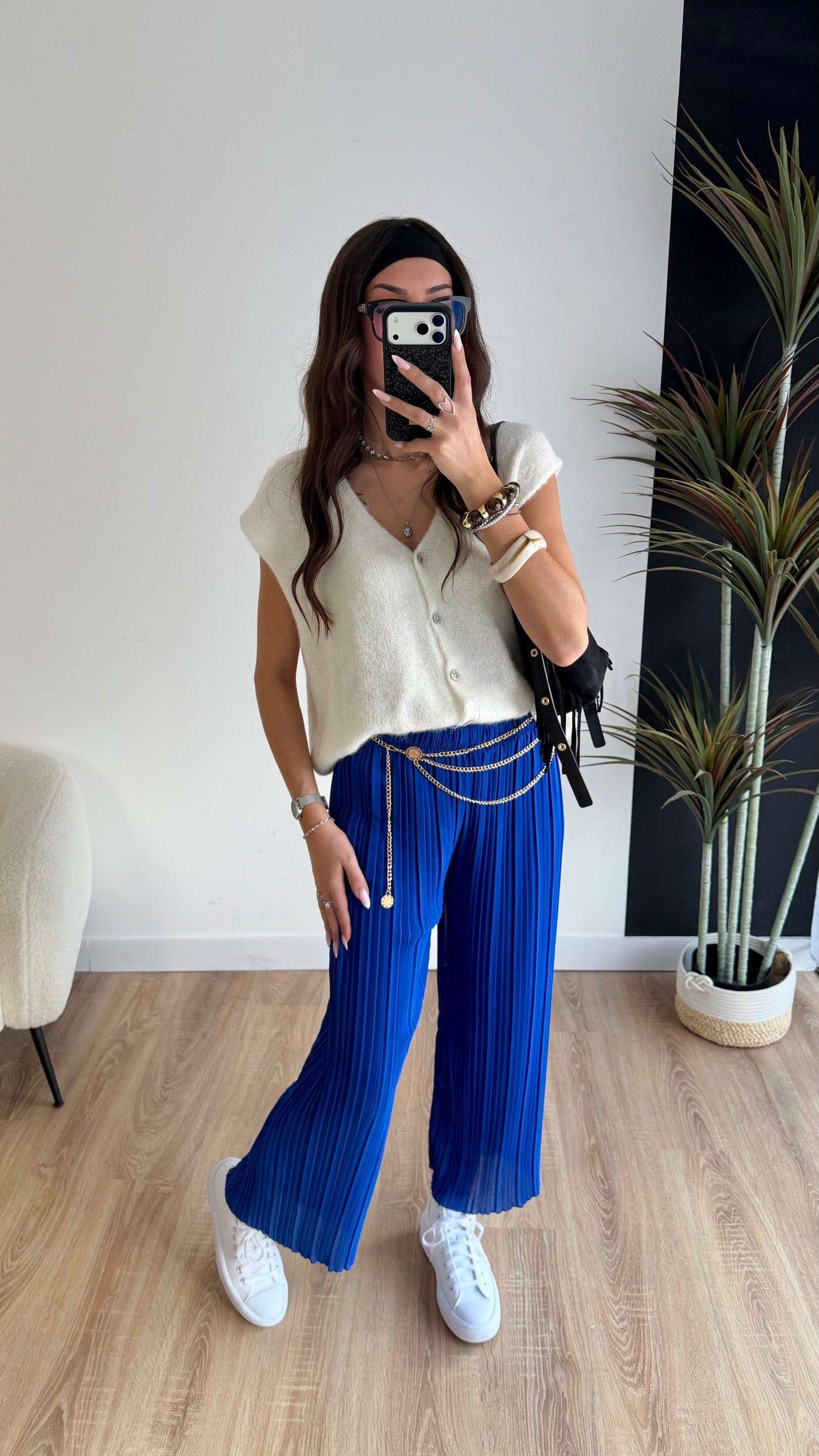 Pantalón plisado Léa