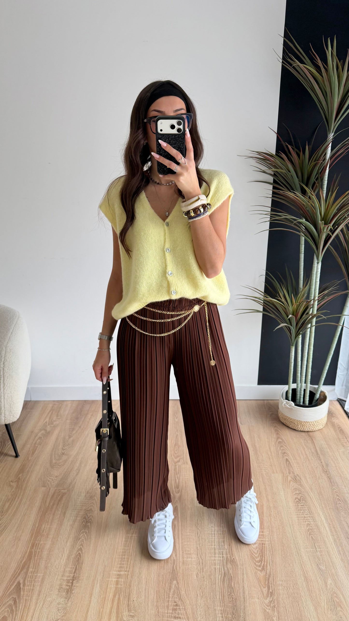 Pantalón plisado Léa