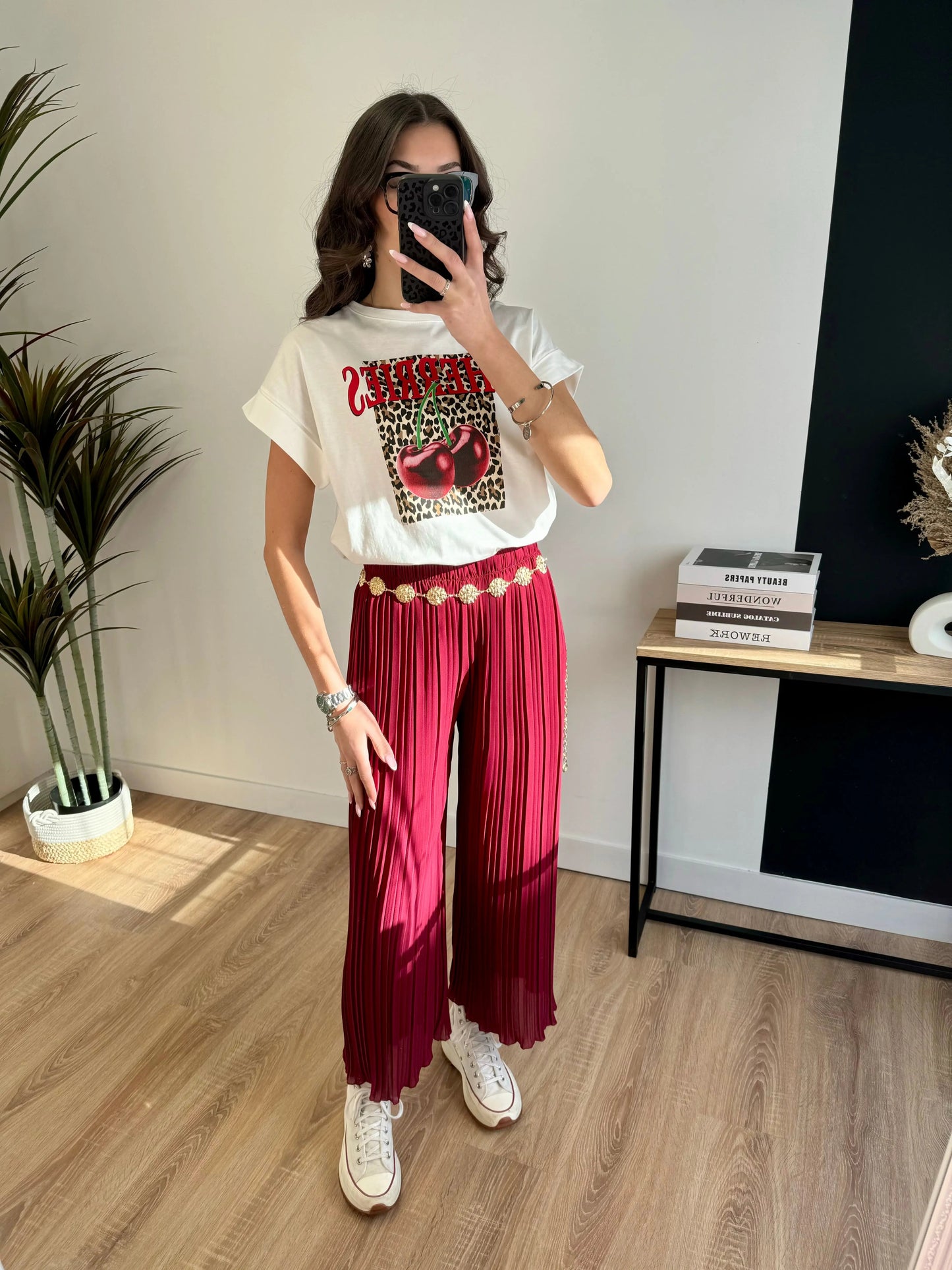 Pantalón plisado Léa