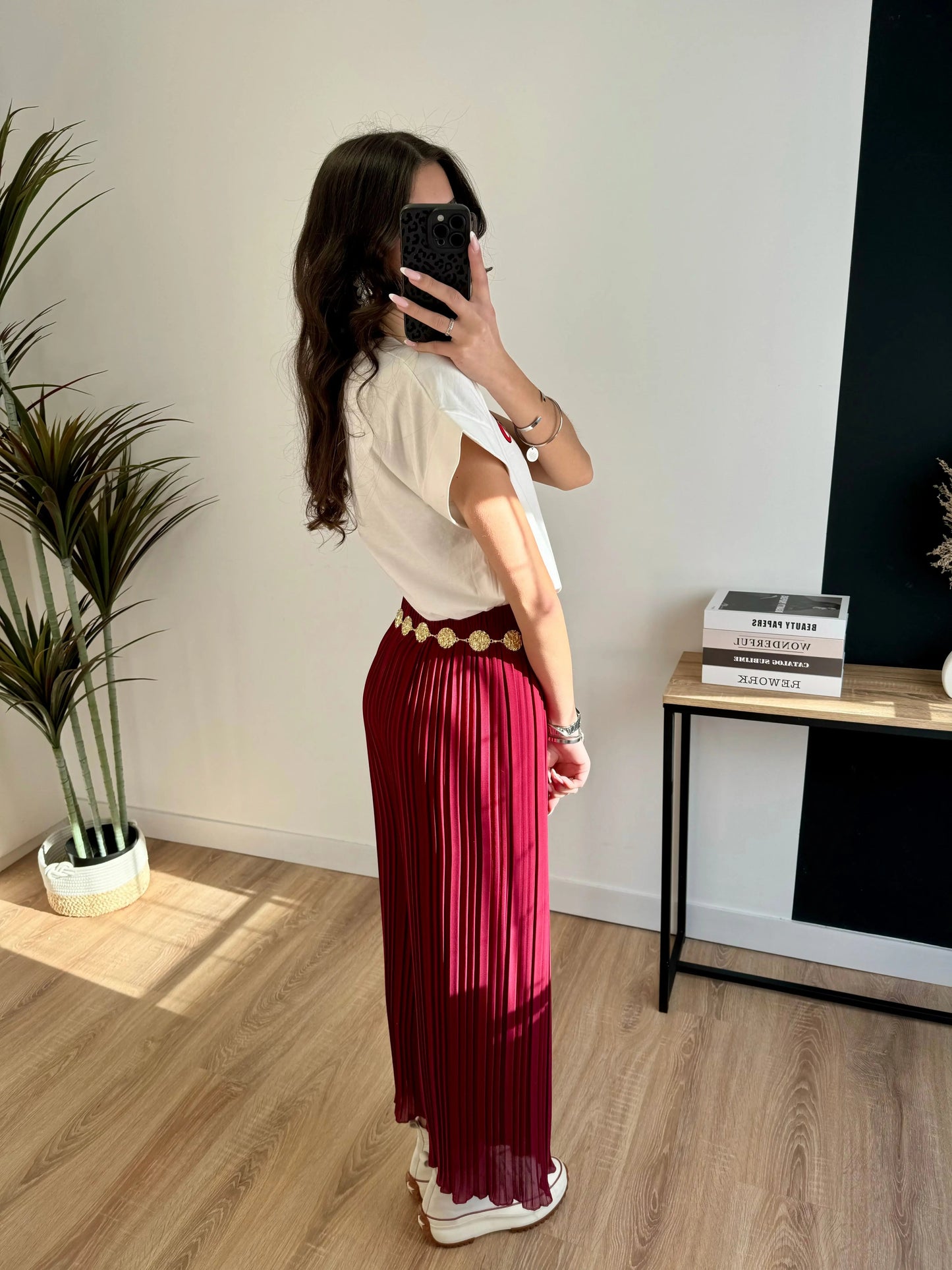 Pantalón plisado Léa