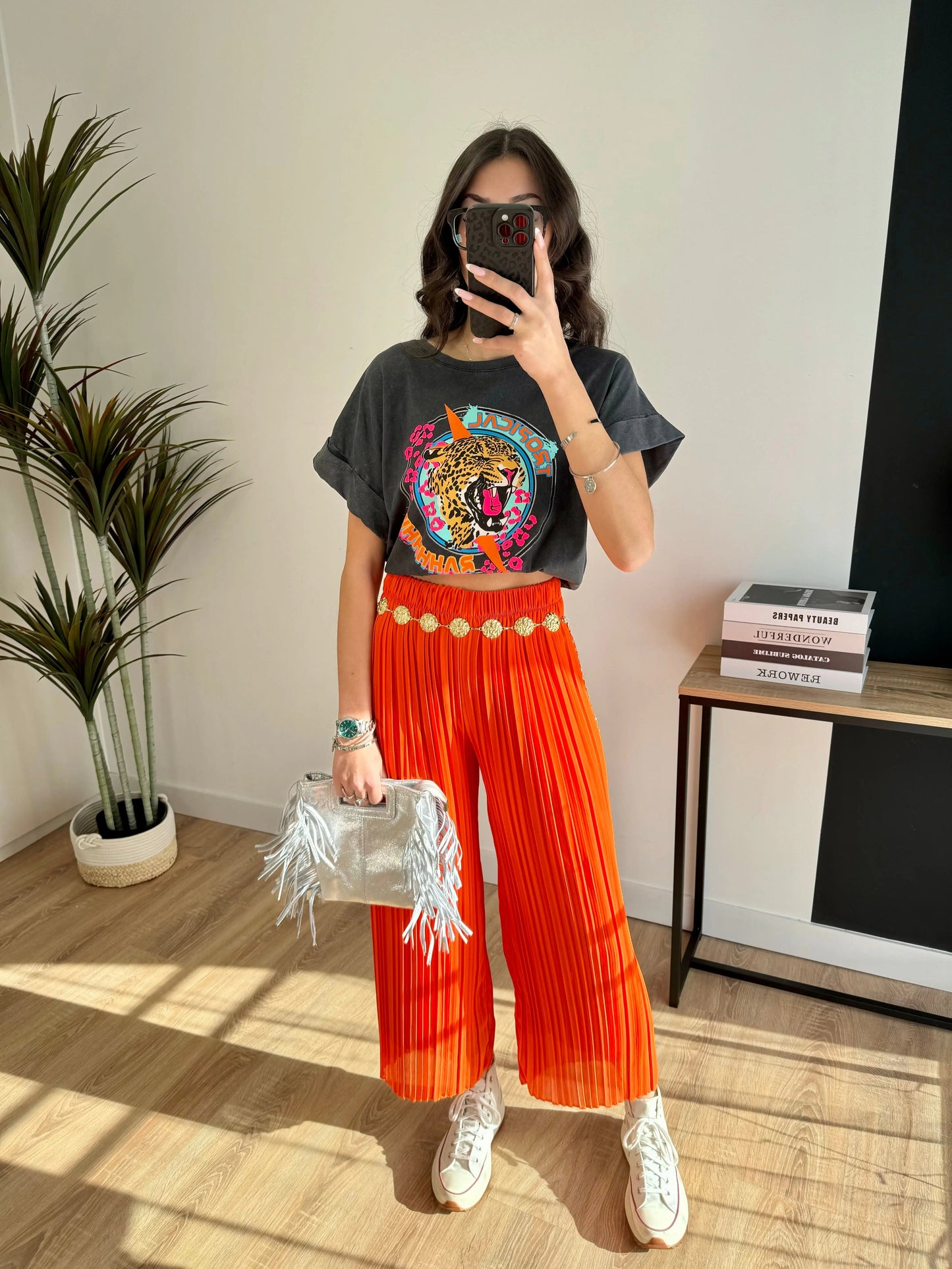 Pantalón plisado Léa