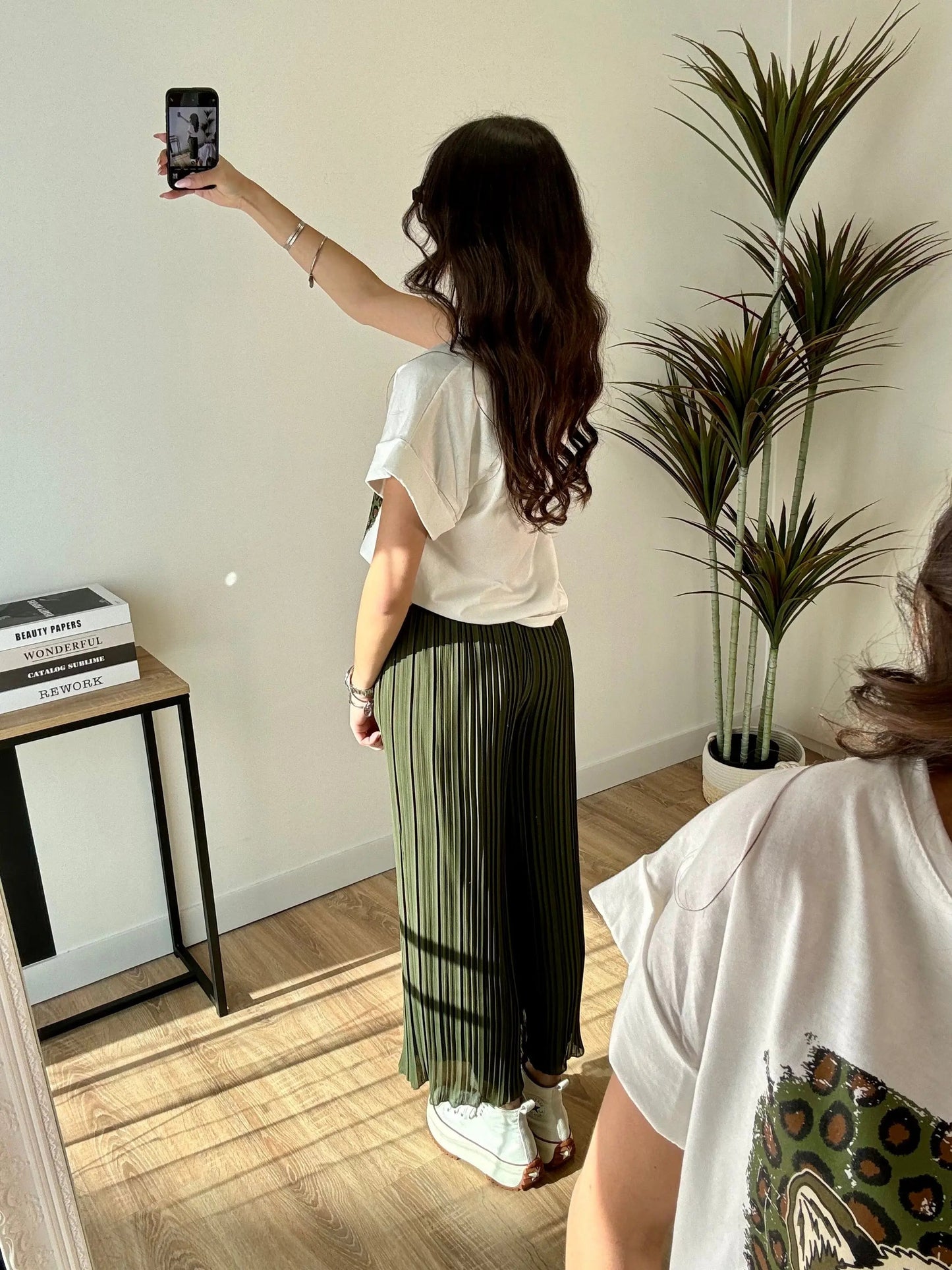 Pantalón plisado Léa