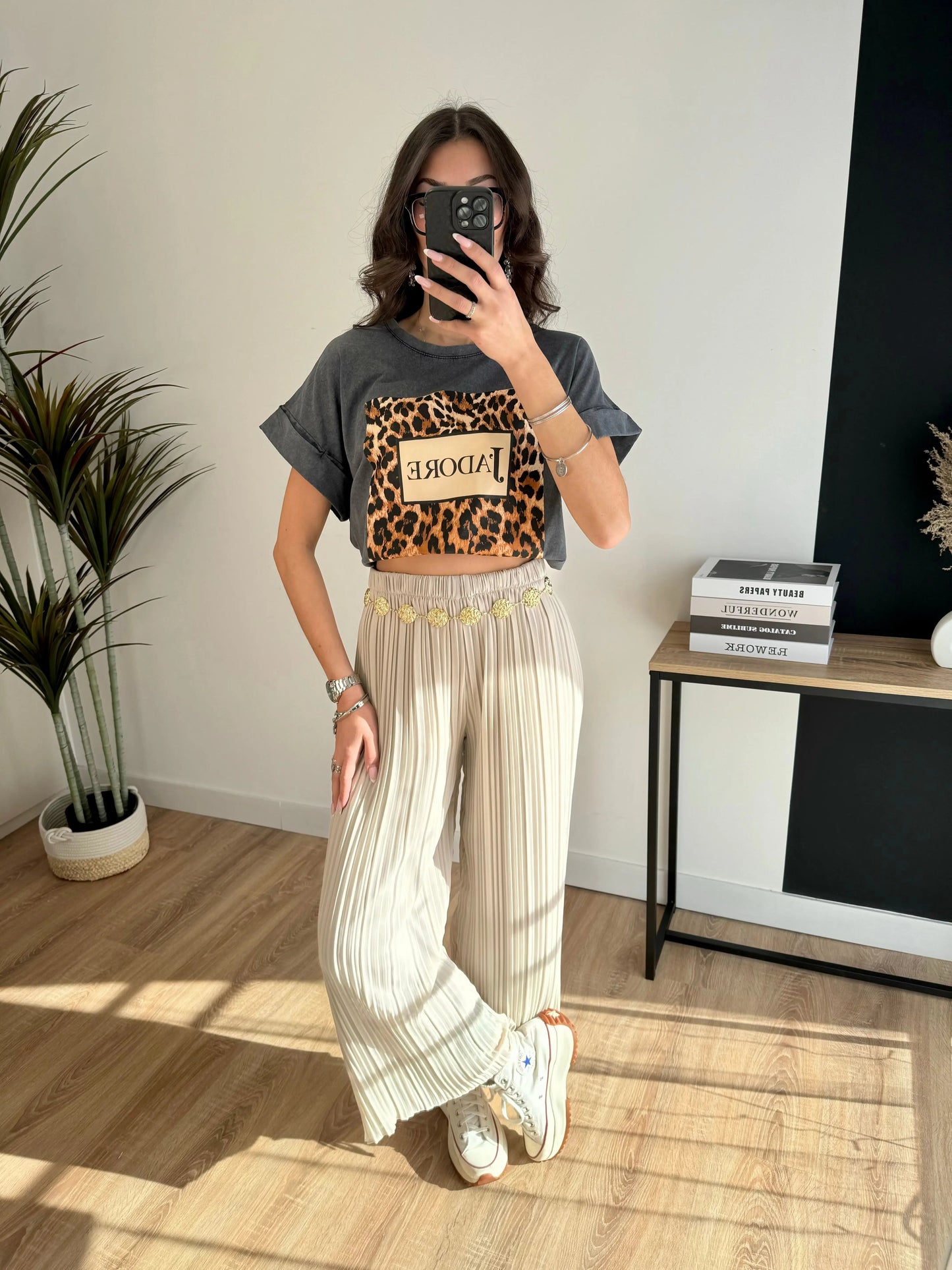 Pantalón plisado Léa