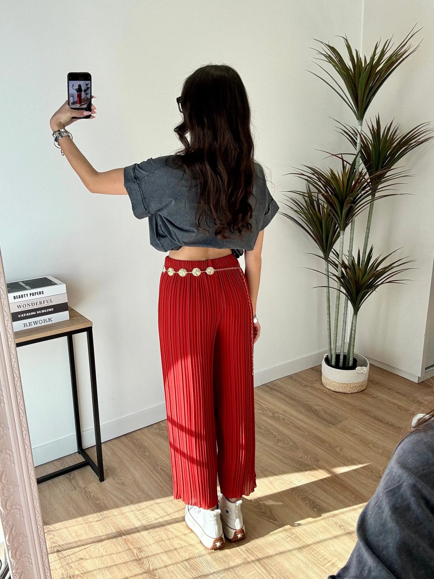 Pantalón plisado Léa