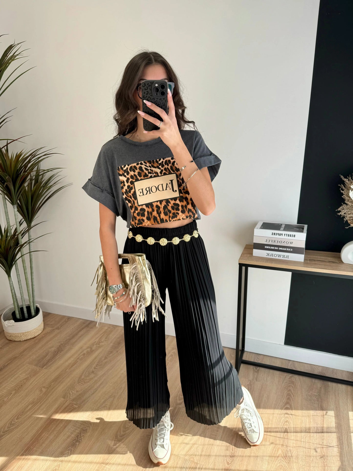 Pantalón plisado Léa
