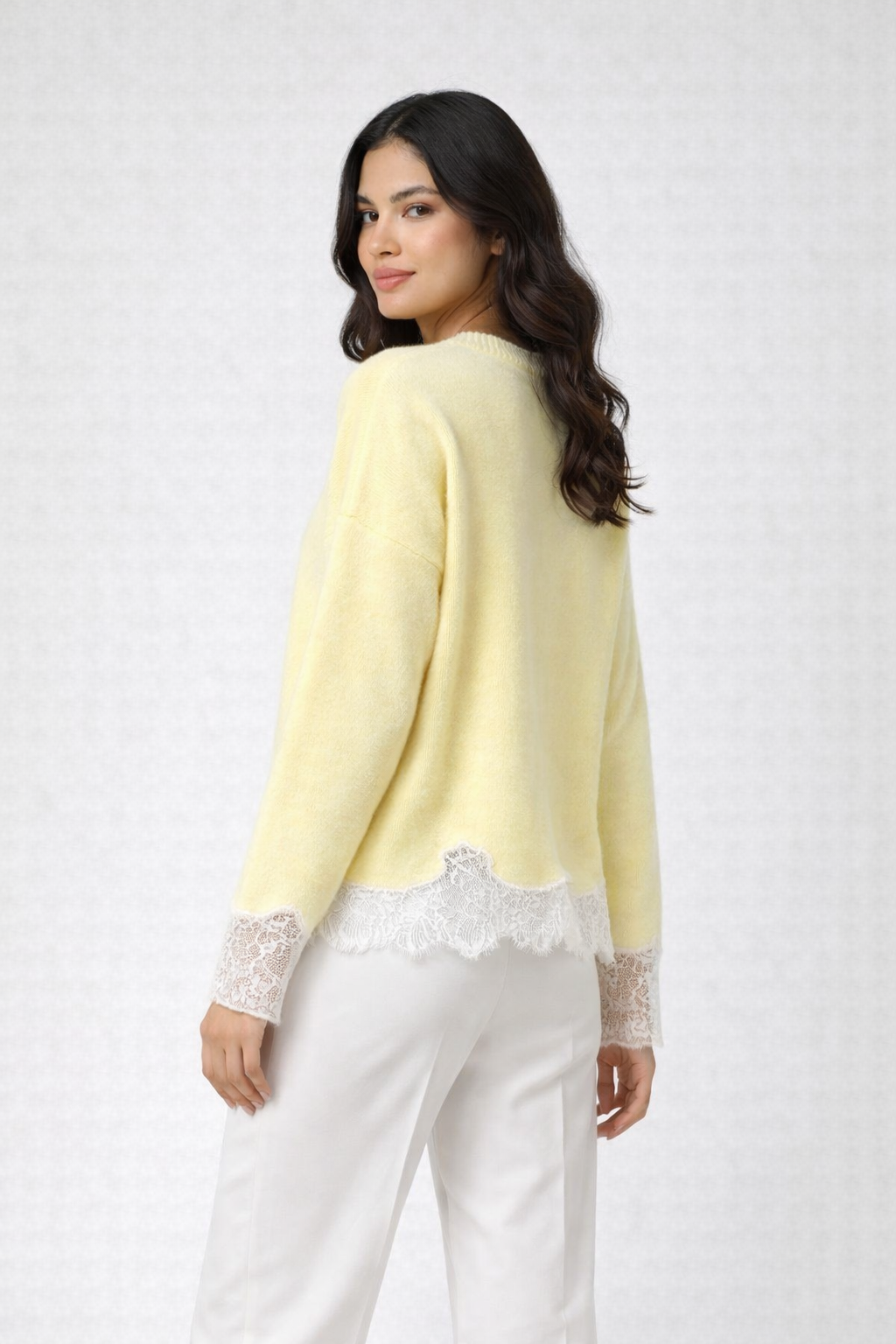 Jersey de encaje amarillo