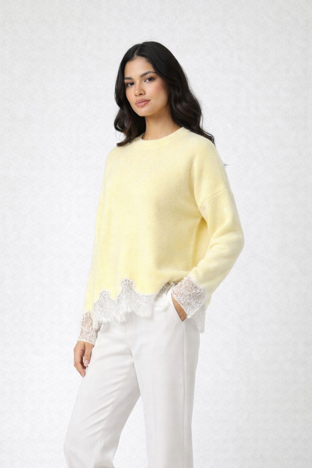 Jersey de encaje amarillo