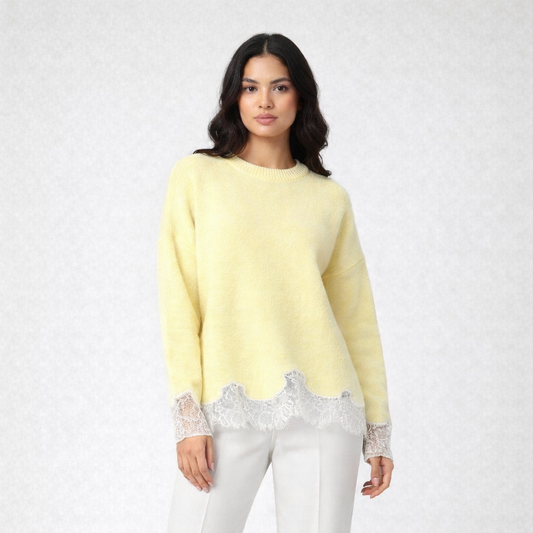Jersey de encaje amarillo